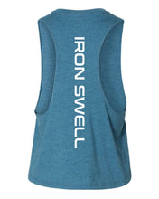 Load image into Gallery viewer, Wave Barbell Crop Tank - Teal