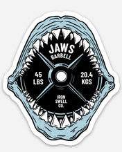 Load image into Gallery viewer, JAWS Barbell Sticker
